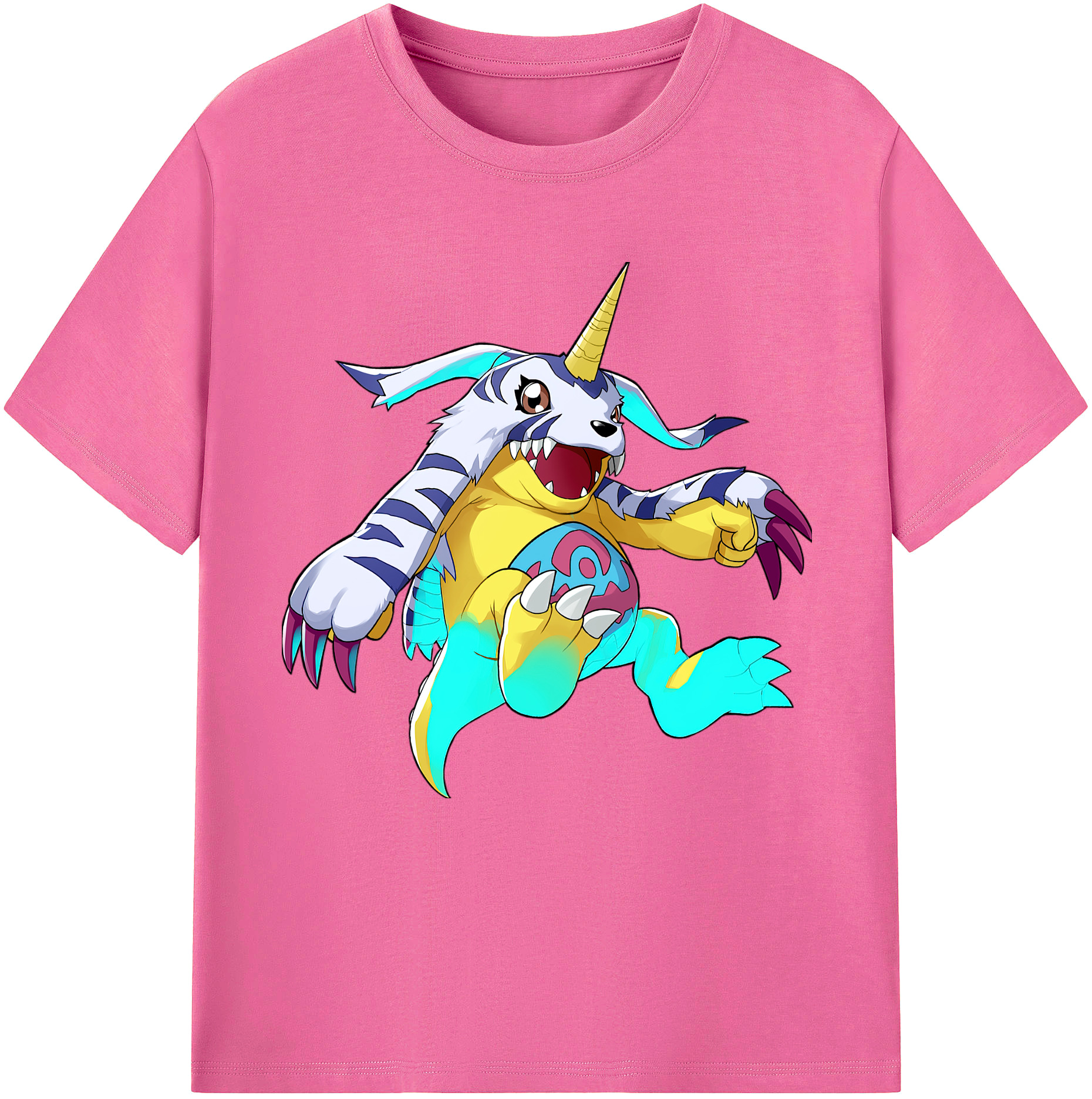 （画像用） Digimon デジタルモンスター/デジモン レディースカジュアルプリントTシャツ（綿100％）